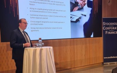 See AroCell’s presentation at Stockholm Corporate Finance Life Science Capital Markets Days